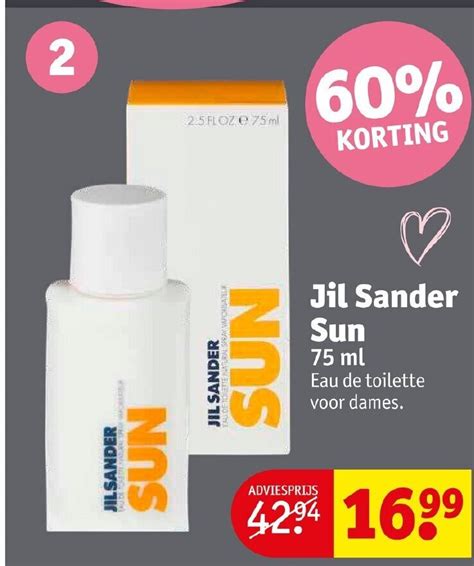 Jil Sander Sun 75 ml aanbieding bij Kruidvat .